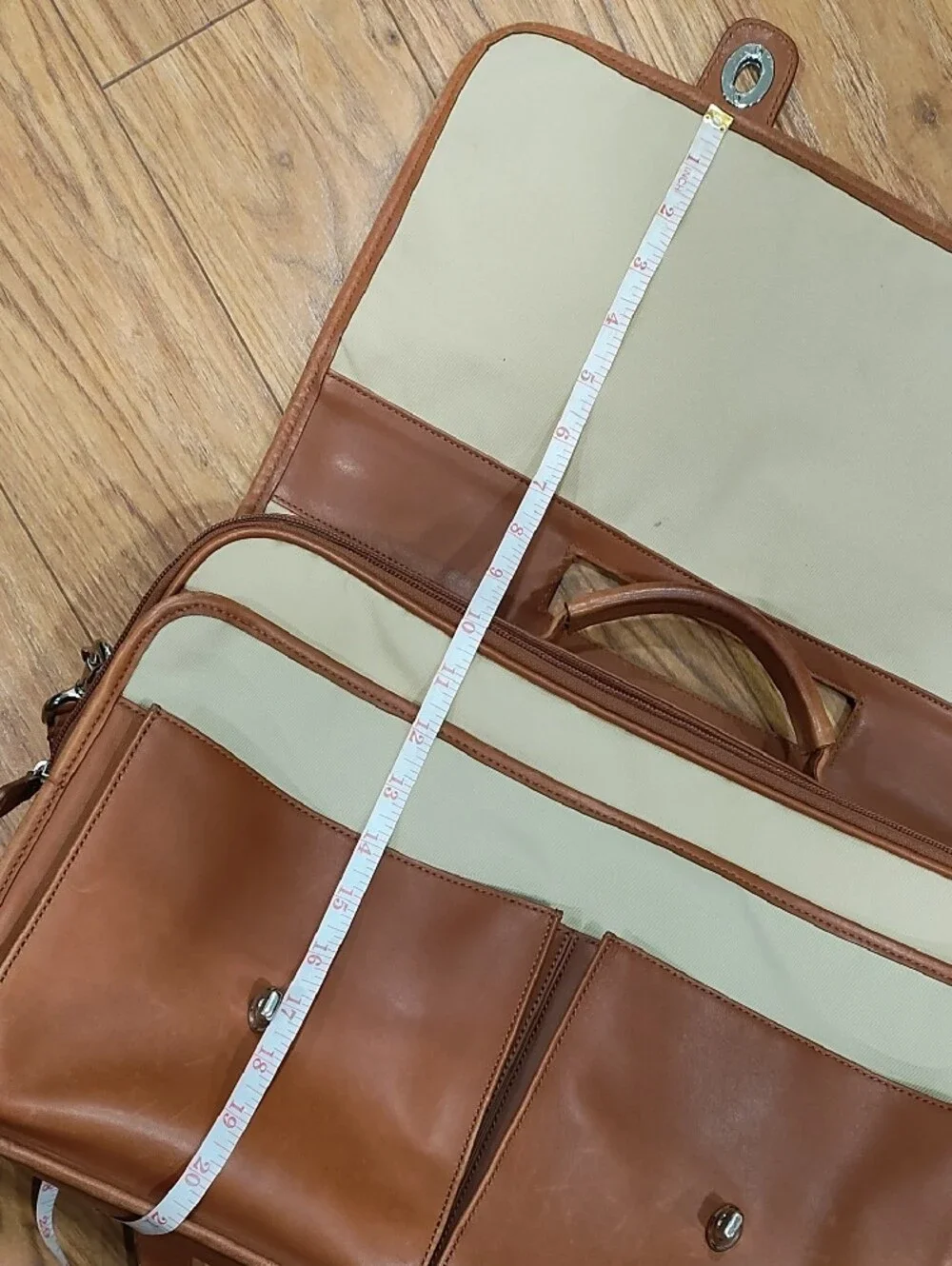Tan Messenger Bag- Classic Professional Satchel